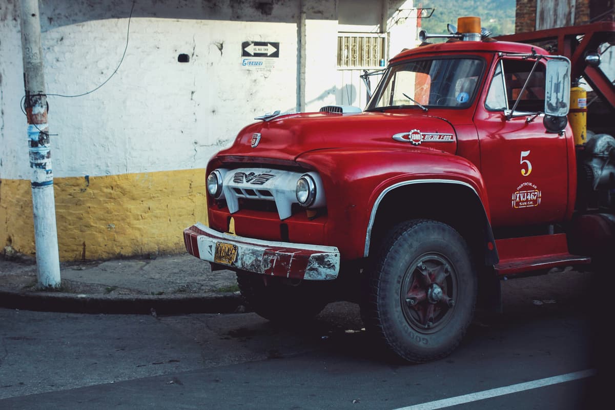 Red Ford pumper